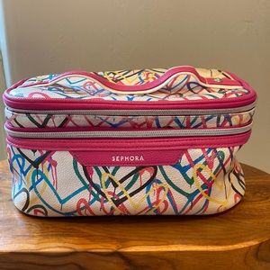 Sephora large makeup hair travel bag case
